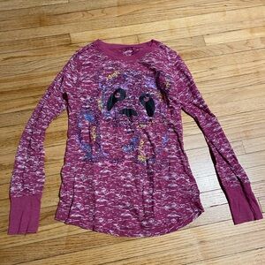 Green Soda Girl 10-12 Long Sleeve T-shirt panda cutie